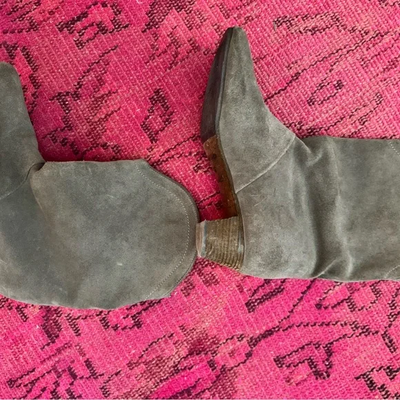 See By Chloe Gray Suede Ankle Booties - Picture 3 of 4